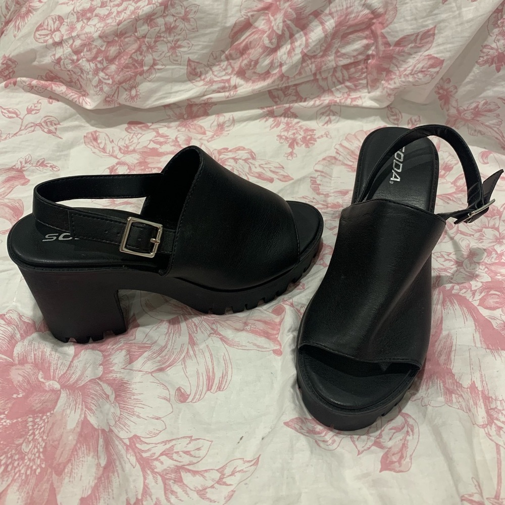 Soda Chunky Heels